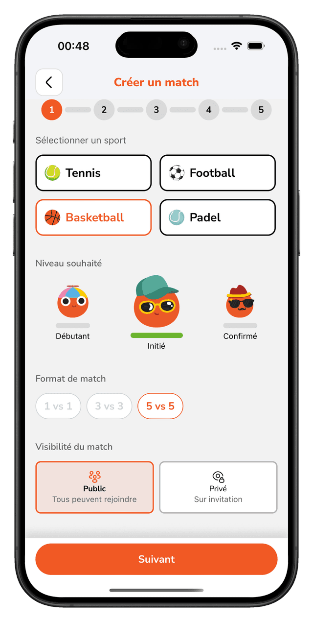Organize matches